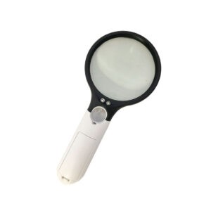 LUPA DOBLE 75MM Y 20MM C/LUZ BLANCA 3 LED 6902A