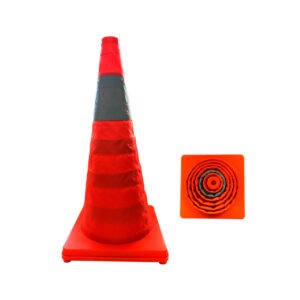 CONO DE SEGURIDAD COLAPSABLE 62CM 713-5