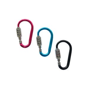 LLAVERO ALPINISTA ALUMINIO C/CLAVE CR-206 AZ/NE/ROS
