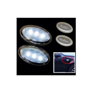 LAMPARA 3 LED LATERAL PILOTO BLANCA 2PCS AC-098