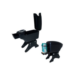 CONSOLA Y DESCANSA BRAZO P/AUTO CD-76 NEGRA