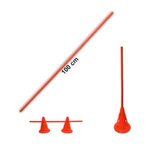 BARRA PLASTICA SEPARADORA CONOS 1MX2.5CM 5853-4