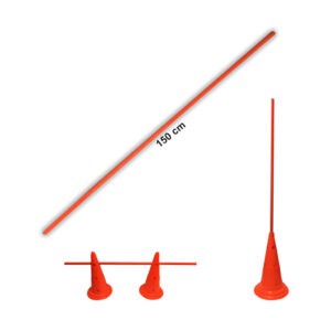 BARRA PLASTICA  SEPARADORA CONOS 1.5MX2.5CM 5853-5