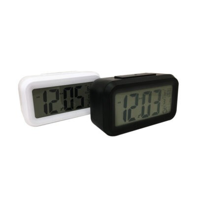 RELOJ DE MESA  DIGITAL 14X8X5CM 1019 BL/BK