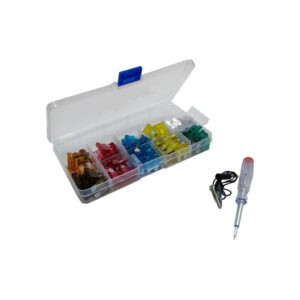 FUSIBLES SURTIDOS 120 PCS C/TESTER Y PINZA 007