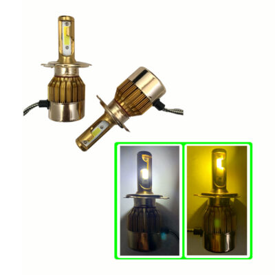 BOMBILLO LED H4 DUAL COLOR 36W 6500K 8000LM S2-H4