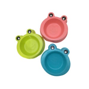 PLATO P/MASCOTA RANA XR01P80 13.5CM PK GR BL