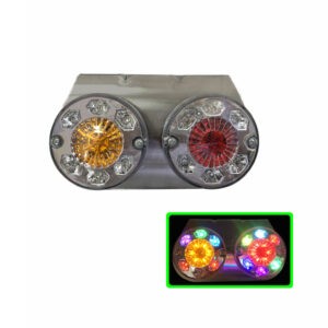 LAMPARA P/CAMION AMBAR/ROJO MULTIC 8694-2 CROMADO