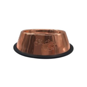 PLATO P/MASCOTA ALUMINIO ROSE GOLD 21.5CMS 206-8