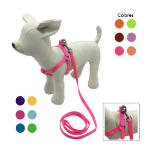 COLLAR Y ARNES P/MASCOTA 5485-4 1X120CM RD PK OR