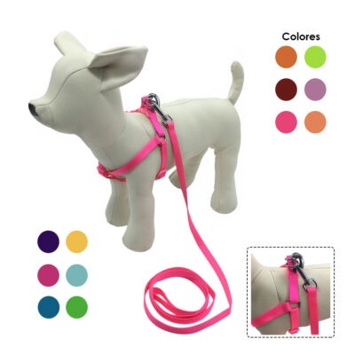 COLLAR Y ARNES P/MASCOTA 5485-4 1X120CM RD PK OR