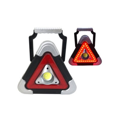 LAMPARA SOLAR TRIANGULAR LED 6609 YL GR SIL