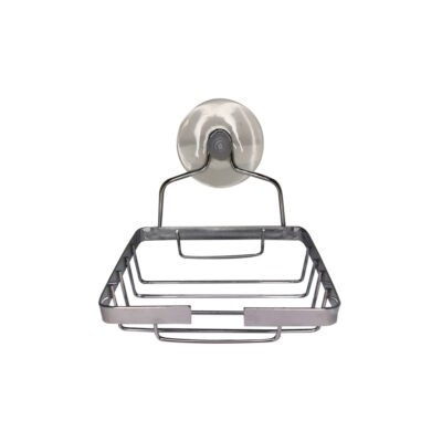 JABONERA CROMADA P/BA?O C/VENTOSA  A-025 11X8CM