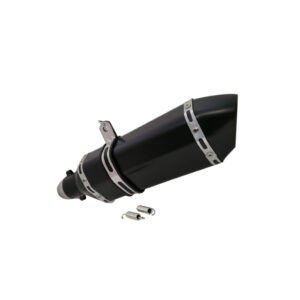 ESCAPE P/MOTO TRIANGULAR NEGRO 38CM