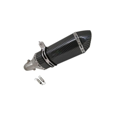 ESCAPE P/MOTO TRIANGULAR CARBON 38CM