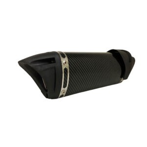 ESCAPE P/MOTO TRIANGULAR CARBON PUNTA BK 33CM