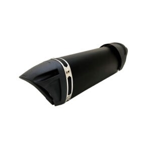 ESCAPE P/MOTO TRIANGULAR NEGRO 33CM