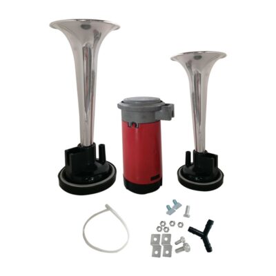 BOCINA DE AIRE 2 TROMPETAS HR-3202S CROMO