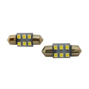 BOMBILLO LED 31MM 6 LED BLANCA 12V SJ31-3528-6