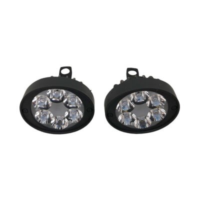 LAMPARA 6 LED P/CARRO REDONDA 2 PCS 108079