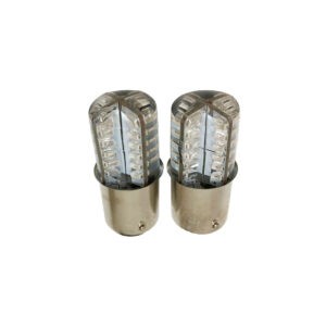 BOMBILLO LED ROJO 1157 2 PUNTOS 1157-3014-48F
