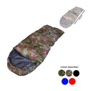 SLEEPING BAG 950 GRMS 210X70CM 483-1 AZ GR BK CELESTE