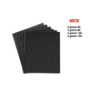 LIJA DE ESMERIL NEGRA 10 PCS SURTIDAS 9X11PLG