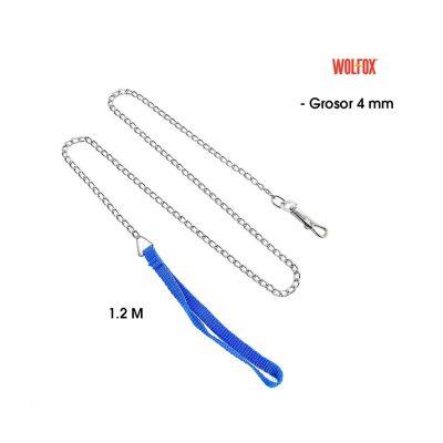 CADENA P/PERRO C/CORREA  AZUL 4MMMX1.2M 48"