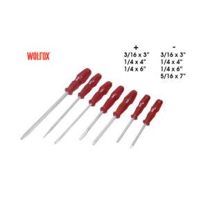 DESARMADORES DE GOLPE 7 PCS WOLFOX