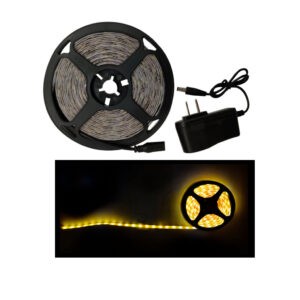CINTA LED 2528 044-3 AMARILLO 5 MTS C/ADAPTADOR 110V