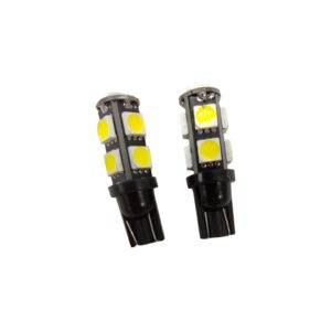 BOMBILLO 9 LED 2 PCS T10 5050-T10D BLANCO