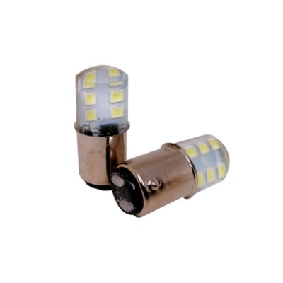 BOMBILLO LED GEL 2 PUNTOS 2835-1157B AZUL C/FLASHER