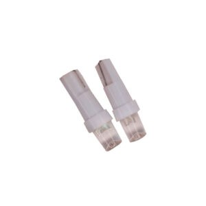 BOMBILLO T5 DOS PCS WHITE 1 LED CONCAVO