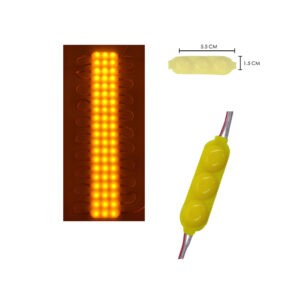 MODULO BOTONETA 3 LED 5.5X1.5CM AMARILLO G0300C-25