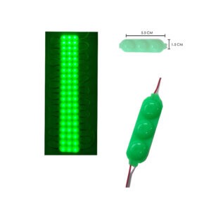 MODULO BOTONETA 3 LED 5.5X1.5CM VERDE G0300C-25
