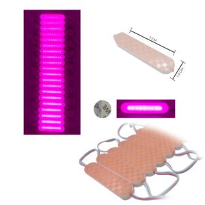 MODULO CUADRITOS 7X1.5CM 9 LED ROSADO G0300C-27