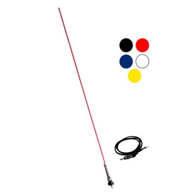 ANTENA P/CARRO FIBRA VIDRIO AZUL 1.50 MTS TX0486