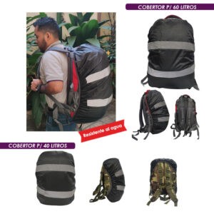 COBERTOR P/MOCHILA  NEGRO M  40-60 LITROS REFLEC HQ-K109-M