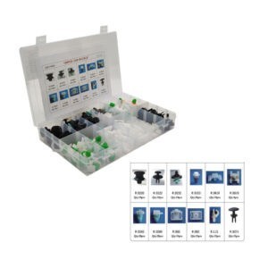 CLIPS RETENEDORES  160 PCS 12 TAMAÑOS QX19002