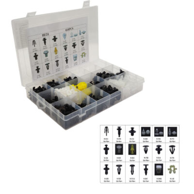 CLIPS RETENEDORES  418 PCS 18 DISEÑOS QX19004