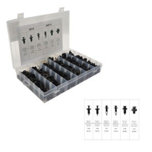 CLIPS RETENEDORES 200 PCS 18 DISEÑOS QX19006