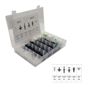 CLIPS RETENEDORES 290 PCS 6 DISEÑOS QX19008