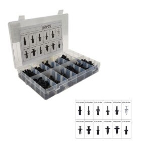 CLIPS RETENEDORES 350 PCS 12 DISEÑOS QX19009