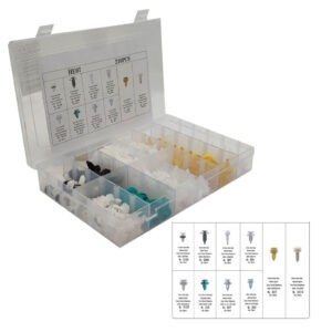 CLIPS RETENEDORES 210 PCS 10 DISEÑOS QX19010