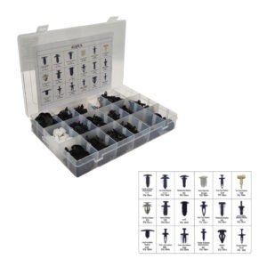 CLIPS RETENEDORES 415 PCS 18 DISEÑOS QX19011