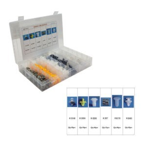 CLIPS RETENEDORES 300 PCS 18 DISEÑOS QX19015 RENAULT