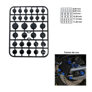 Tapones para tuercas y tornillos de moto