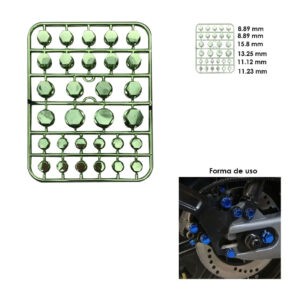 Tapones para tuercas y tornillos de moto