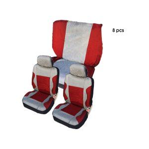 FUNDA PARA ASIENTO ROJO GRIS JM-01-11R
