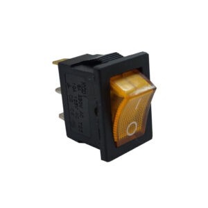 SWITCH 3 AMP 3 PIN C/LUZ AMBAR MINI 125V 10 A 462-8A (462-8)